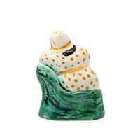 Staffordshire 18th Century Prattware Woman Figurine