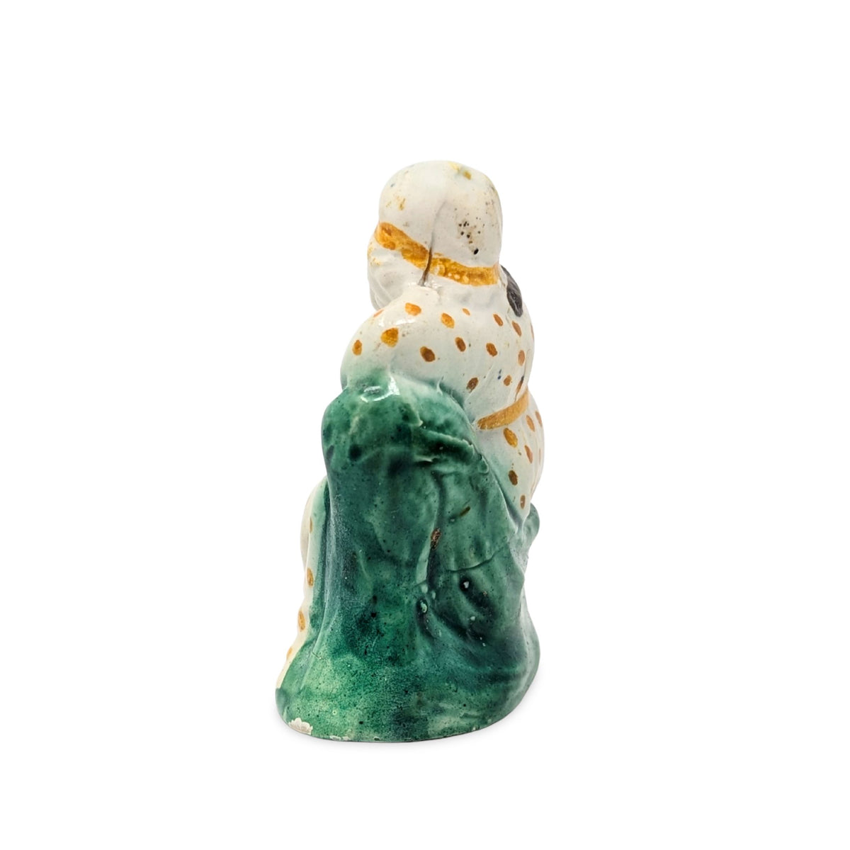 Staffordshire 18th Century Prattware Woman Figurine