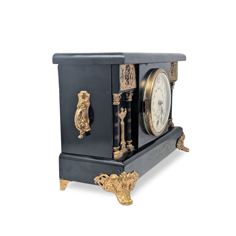 Sessions Fully Restored Regency 31-Day Time-Only Mantel Clock