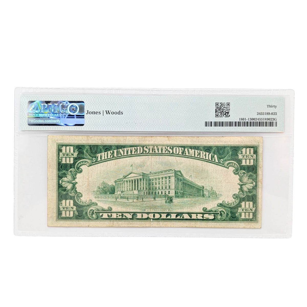 1929 Ty1 $10 PMG VF30 First National Bank of Onancock Virginia Note