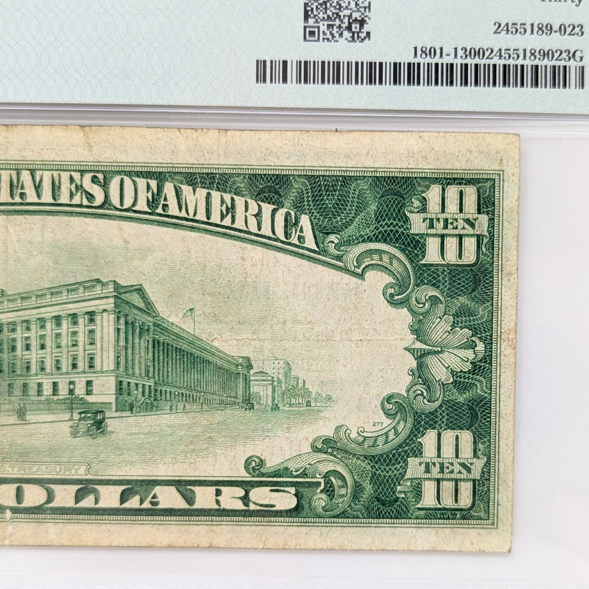 1929 Ty1 $10 PMG VF30 First National Bank of Onancock Virginia Note