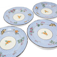 Mottahedeh Charleston Blue "Cornelia" Salad Plates & Bread/Butter Plates (8pcs)