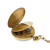 Arnex 1950’s Incabloc 17j Gold Plated Pocket Watch & Chain (Running)