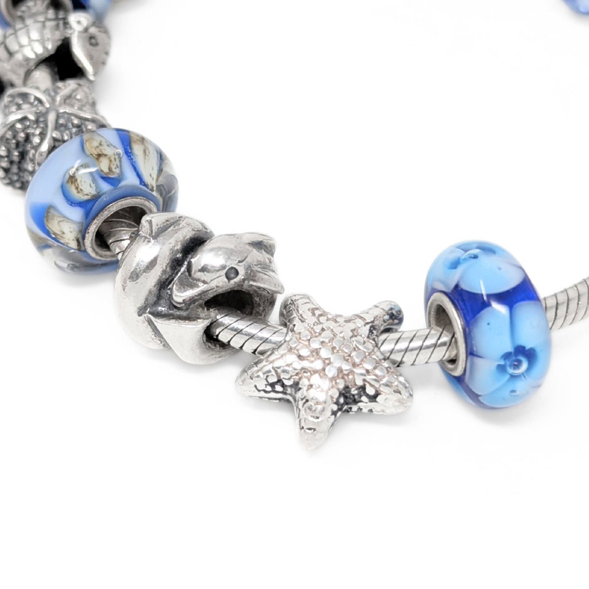 Chamilia Sterling Silver Nautical Sea Life Bead/Charm Bracelet