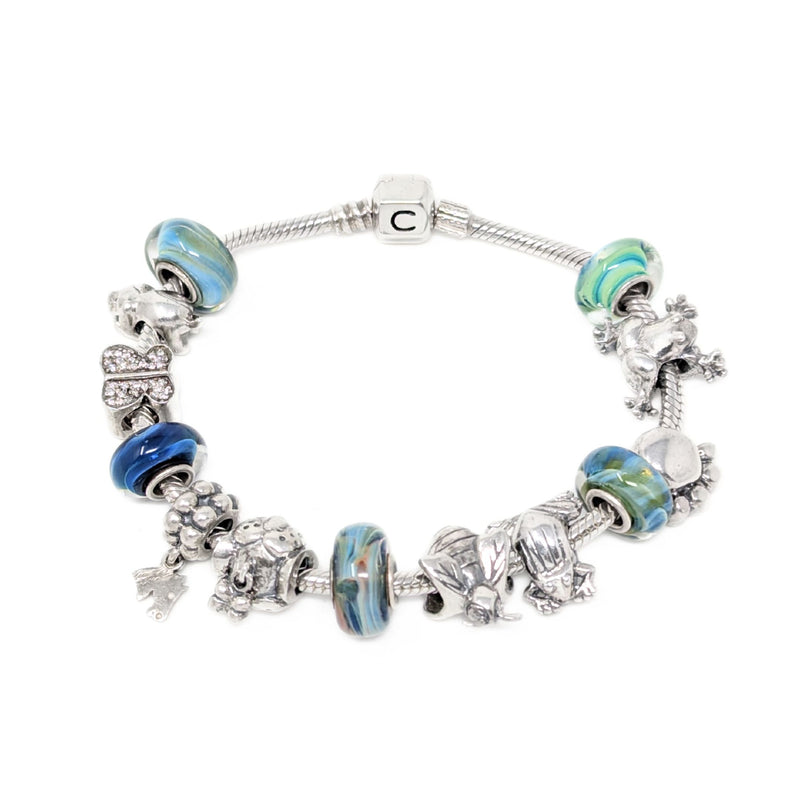 Chamilia Sterling Silver Animal & Bug Theme Bead/Charm Bracelet
