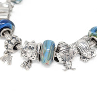 Chamilia Sterling Silver Animal & Bug Theme Bead/Charm Bracelet