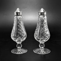 Waterford Crystal Tall Salt & Pepper Shakers, Old Hallmark