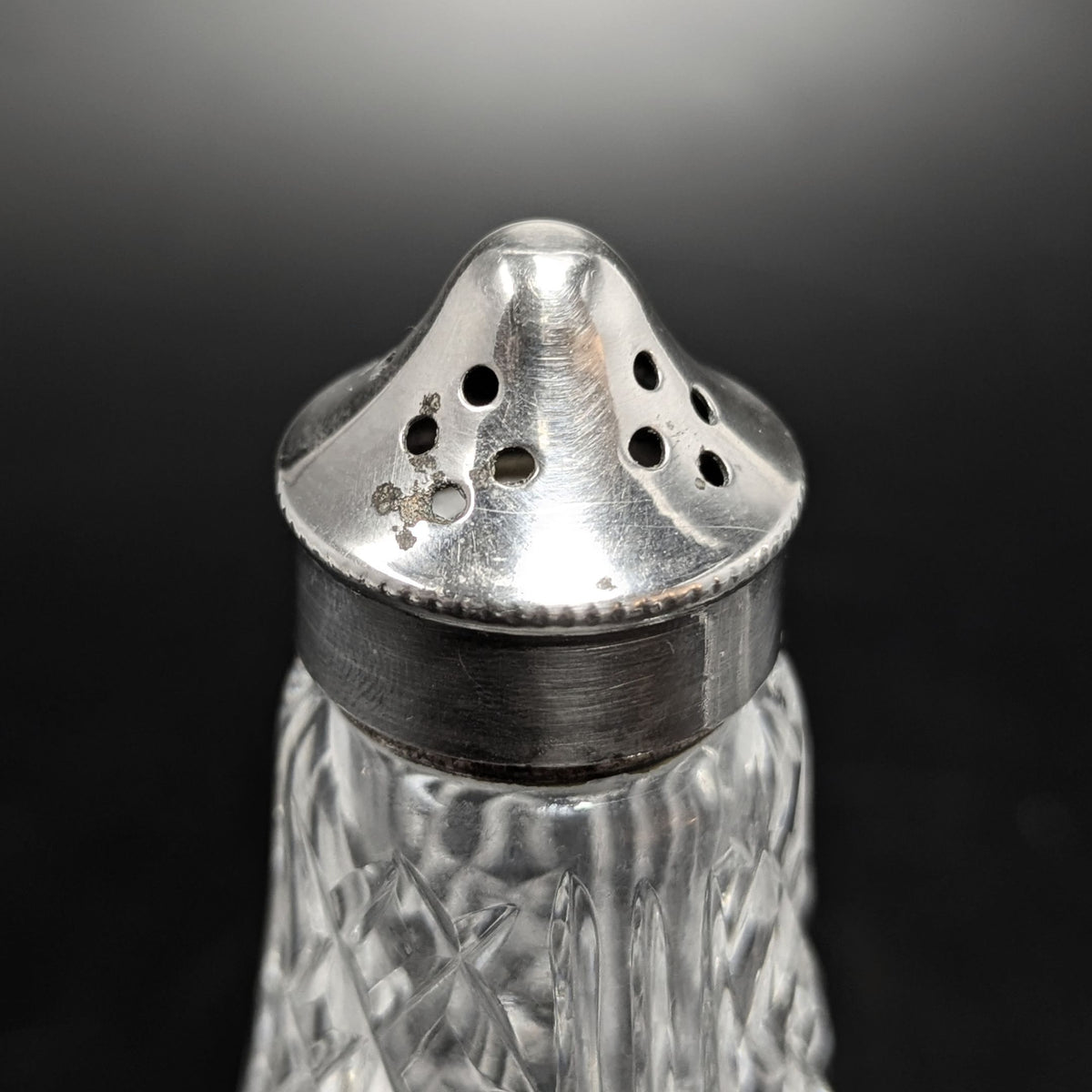 Waterford Crystal Tall Salt & Pepper Shakers, Old Hallmark