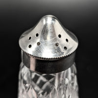 Waterford Crystal Tall Salt & Pepper Shakers, Old Hallmark