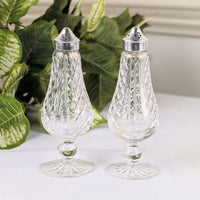 Waterford Crystal Tall Salt & Pepper Shakers, Old Hallmark