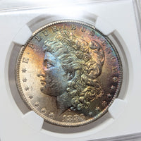 1883-O NGC MS64* Toned Morgan Dollar