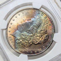 1883-O NGC MS64* Toned Morgan Dollar