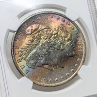 1883-O NGC MS64* Toned Morgan Dollar