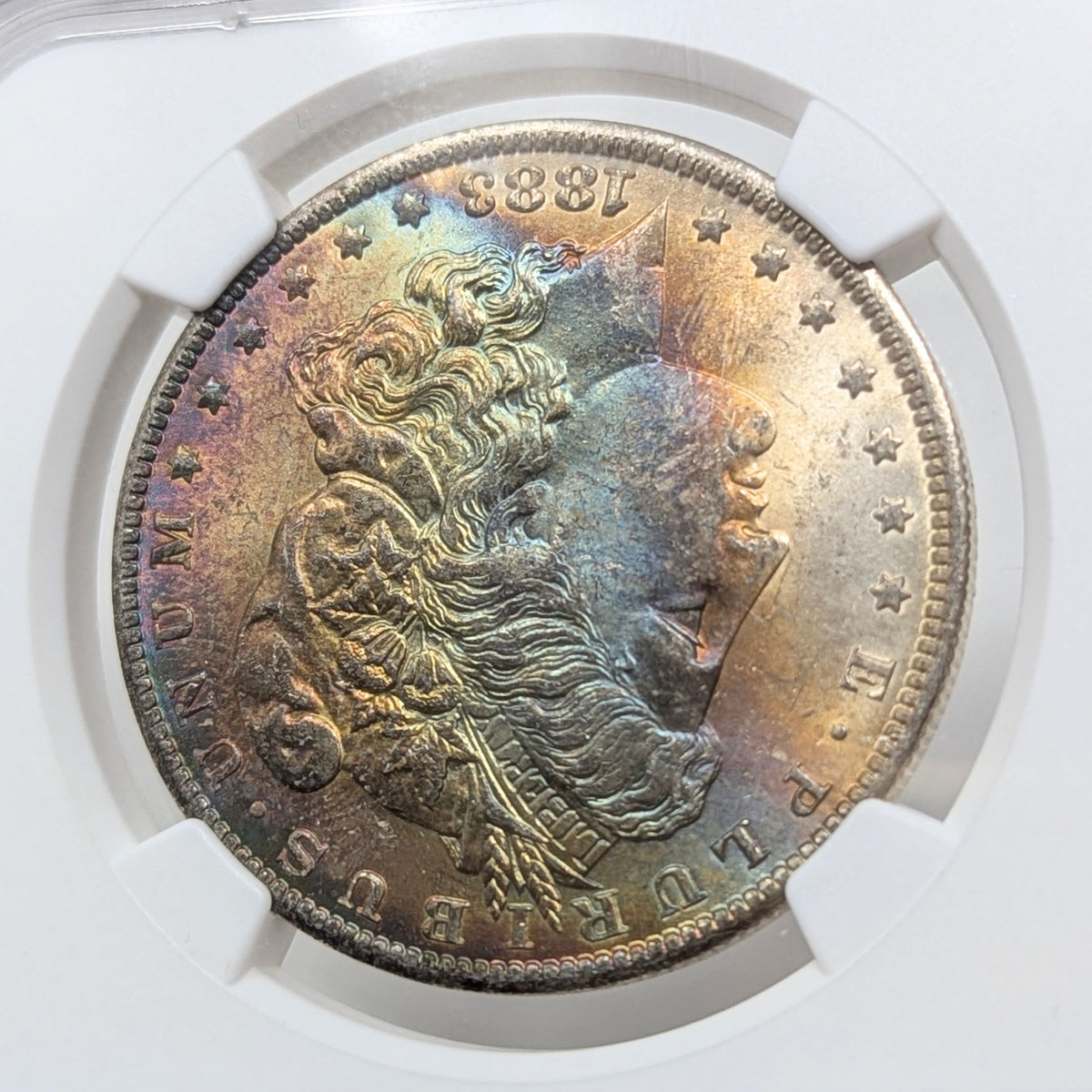1883-O NGC MS64* Toned Morgan Dollar