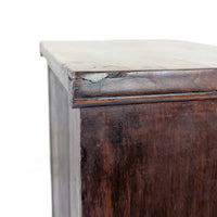 Antique Walnut Salesman Sample Sidelock Chest of Drawers