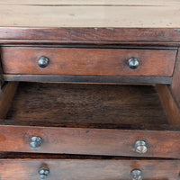 Antique Walnut Salesman Sample Sidelock Chest of Drawers