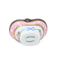Vintage Limoges Basket-Shaped Trinket Box
