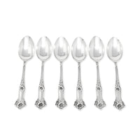 Alvin Morning Glory Sterling 5 1/4" Five O’Clock Teaspoons (6)