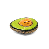 Limoges Porcelain Avocado Half Trinket Box