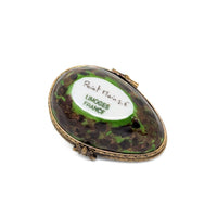 Limoges Porcelain Avocado Half Trinket Box