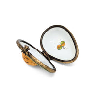 Limoges Porcelain Avocado Half Trinket Box
