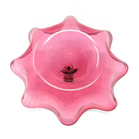 Victorian Cranberry Art Glass Trumpet Epergne