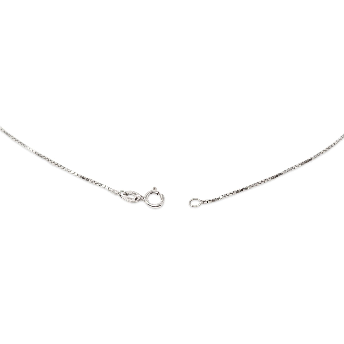 13K White Gold 1.0tcw Diamond Cluster Sliding Pendant Necklace, 18"