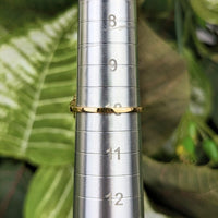 14K Gold Green Tourmaline Cluster Earrings & Ring Jewelry Set