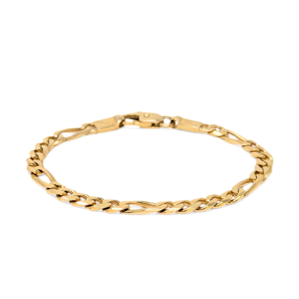 Fa-Cadoro 14K Gold 7” Figaro Link Bracelet