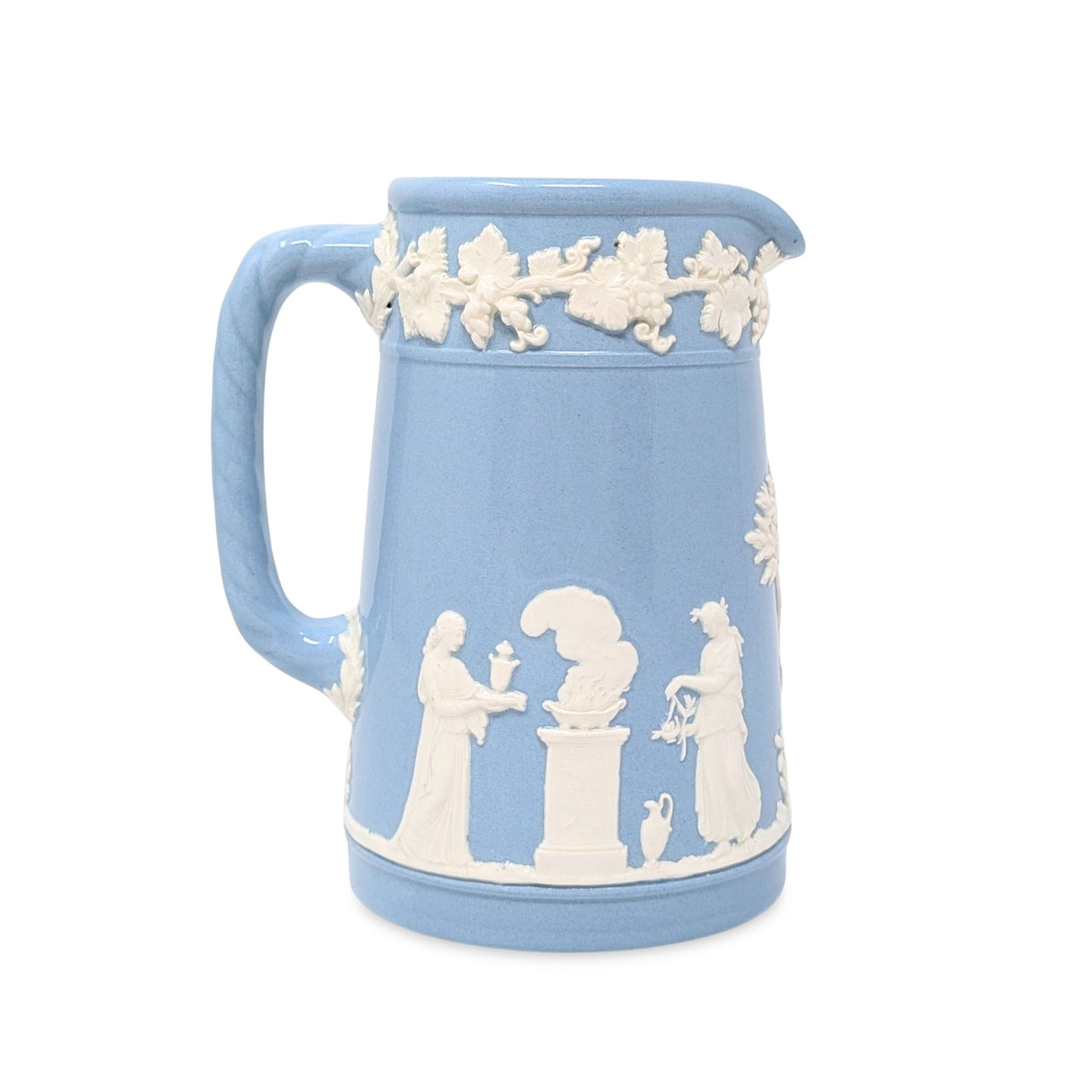 Wedgwood Queensware Cream Color on Lavender 16oz Trojan Pitcher