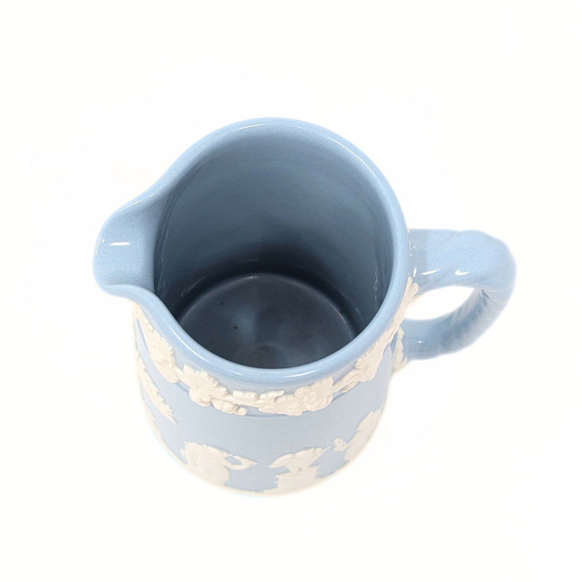 Wedgwood Queensware Cream Color on Lavender 16oz Trojan Pitcher