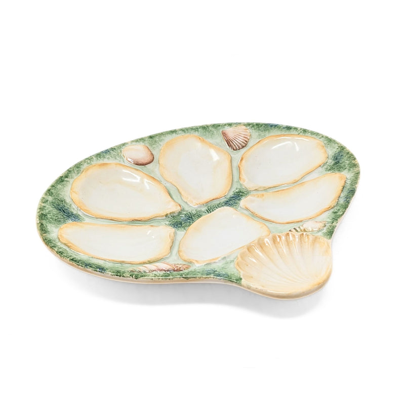 Vietri Italian Seashell Oyster Plate