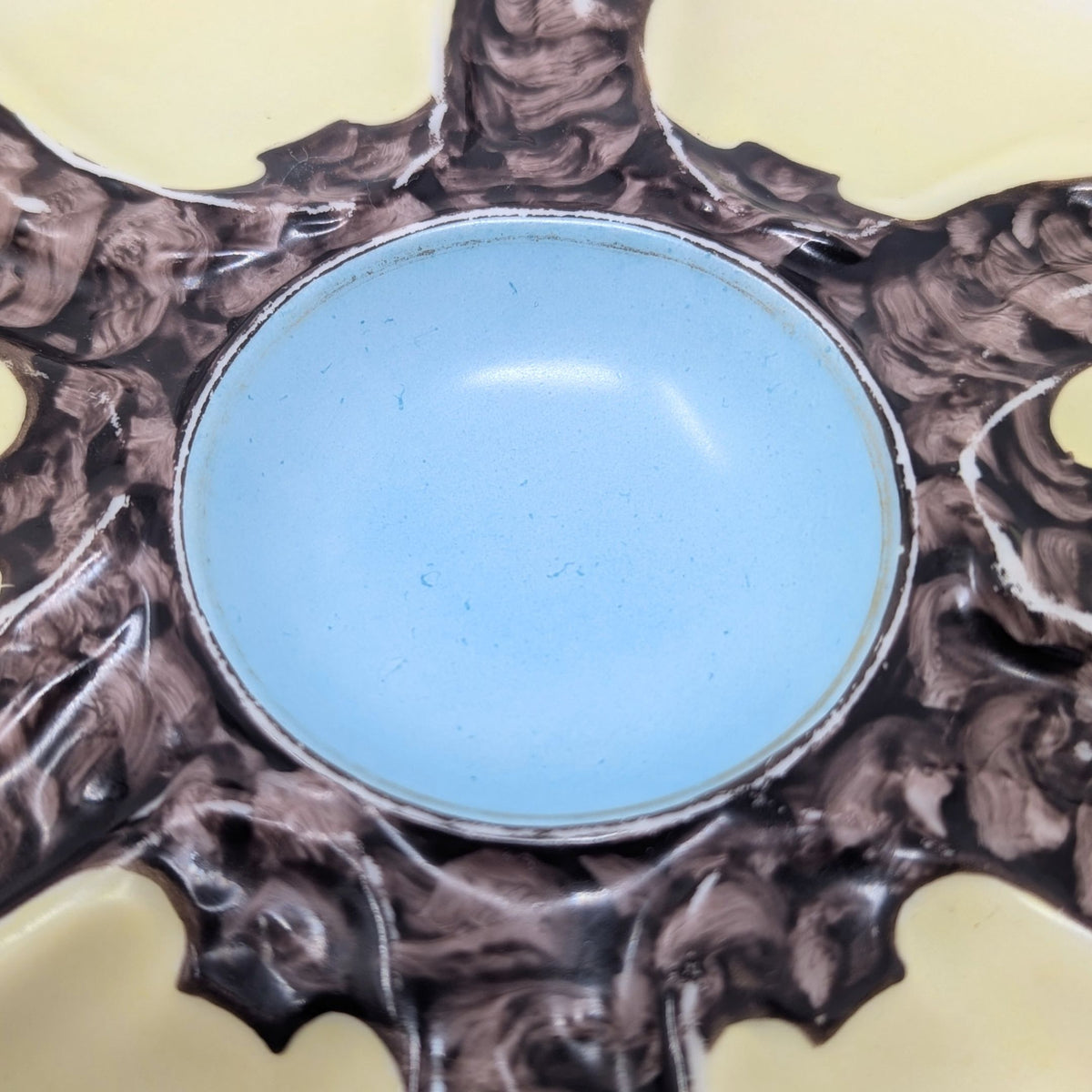 Antique 19th c. French Porcelain Oyster Plate