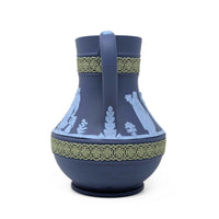 Wedgwood Jasperware Portland Blue Tri-Color Pitcher