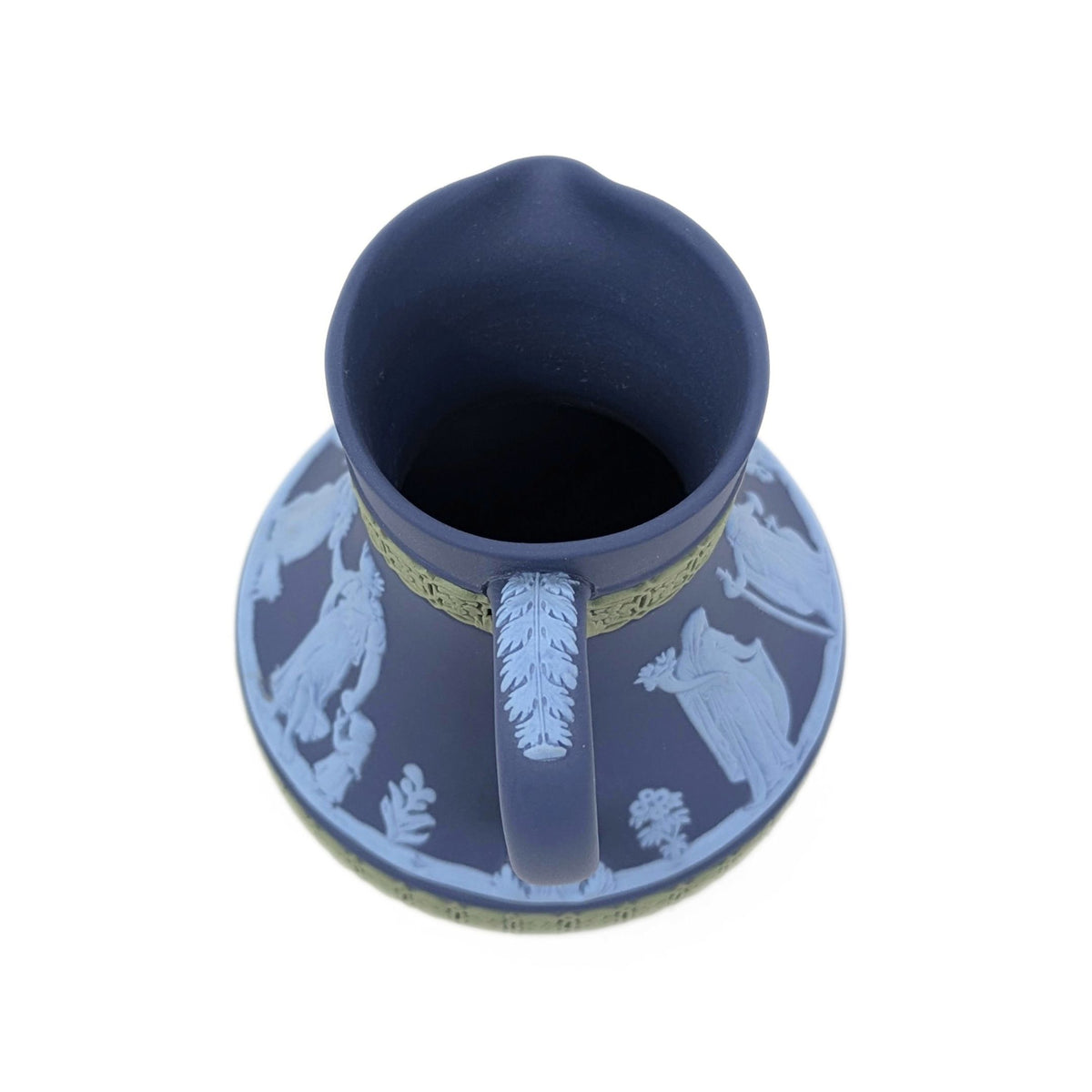 Wedgwood Jasperware Portland Blue Tri-Color Pitcher