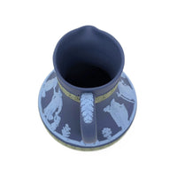 Wedgwood Jasperware Portland Blue Tri-Color Pitcher