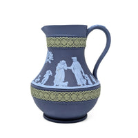 Wedgwood Jasperware Portland Blue Tri-Color Pitcher