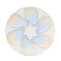 Antique Pair French Oyster Plates