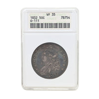 1832 ANACS VF35 Capped Bust Half Dollar