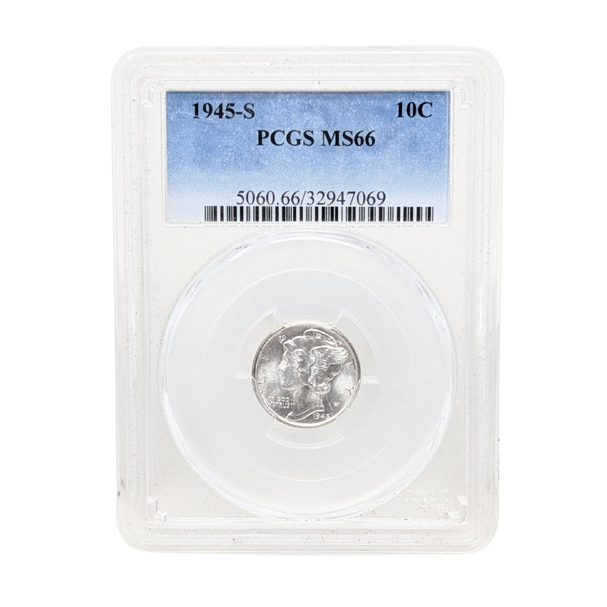 1945-S PCGS MS66 Mercury Dime