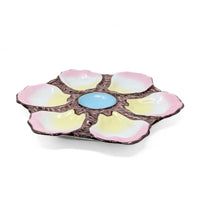 Antique 19th c. French Porcelain Oyster Plate
