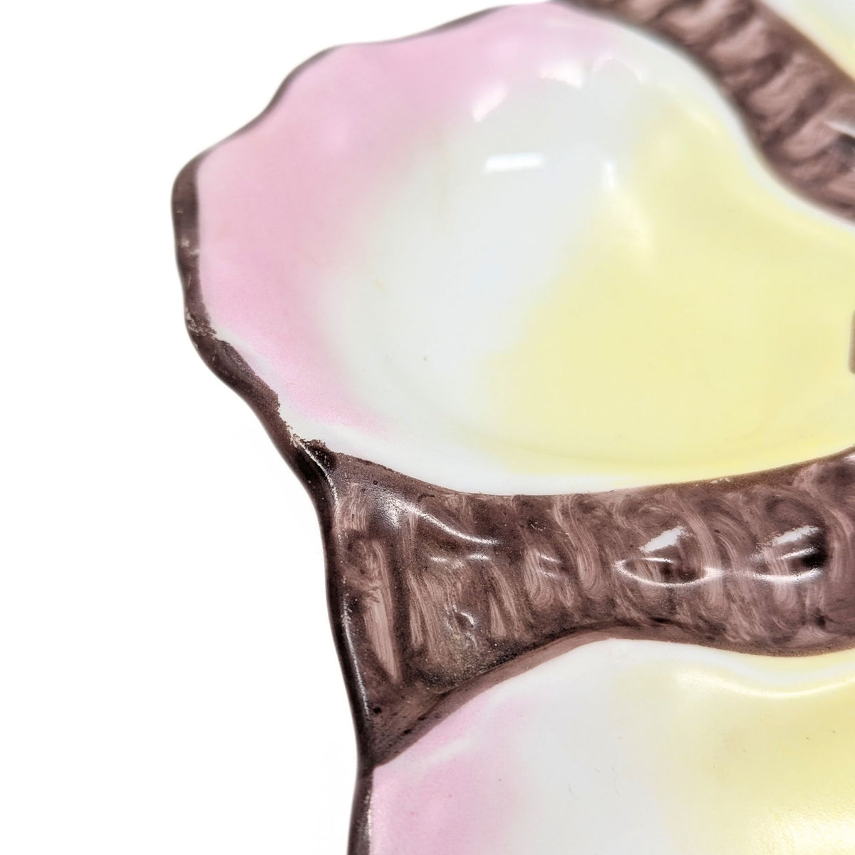 Antique 19th c. French Porcelain Oyster Plate