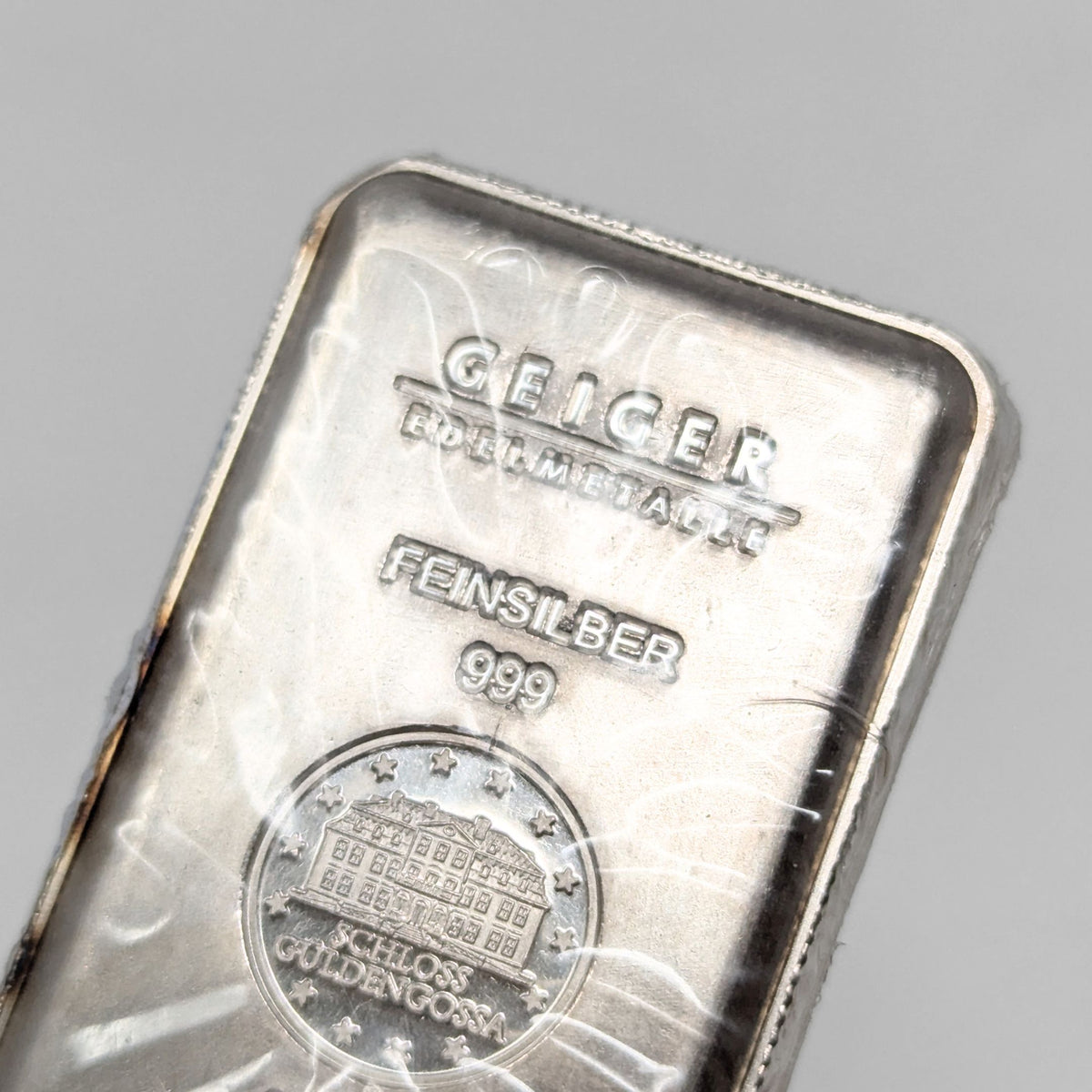 100 Gram GEIGER EDELMETALLE .999 Silver Bar Ingot *Sealed*
