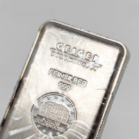 100 Gram GEIGER EDELMETALLE .999 Silver Bar Ingot *Sealed*