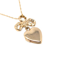 BA Ballou & Co 14K Gold Heart Locket 16” Necklace