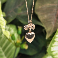 BA Ballou & Co 14K Gold Heart Locket 16” Necklace