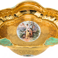 Victoria Czechoslovakia Porcelain Le Mieux 3pc Garniture Set