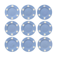 Wedgwood Jasperware Light Blue Dessert Plates (9)