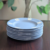 Wedgwood Jasperware Light Blue Dessert Plates (9)