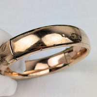 M.L. & Co Victorian Gold Filled Butterfly Repousse 14mm Bangle Bracelet